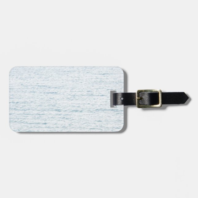 Etiqueta De Bagagem Mar Azul Calm (Frente Horizontal)