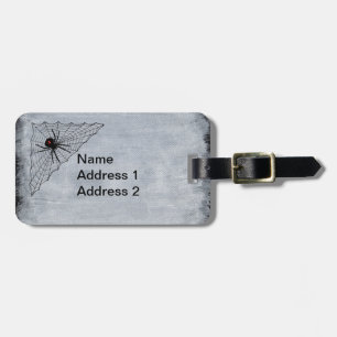 Etiqueta De Bagagem Marca Black Widescreen Red Hourglass na Web