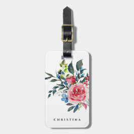 Etiqueta De Bagagem Marca d'água Floral Personalizada
