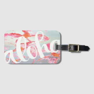 Etiqueta De Bagagem Marca de Bagagem Aloha Plumeria