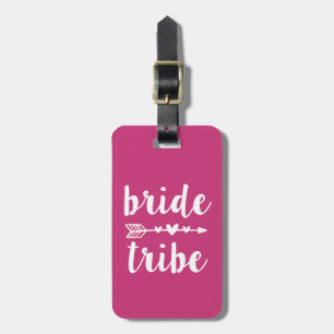Etiqueta De Bagagem Marca de bagagem feminina da Noiva Tribe Bridesmai