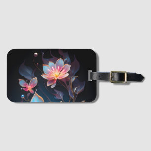 Etiqueta De Bagagem Marca de Bagagem Floral - Arte Gerada por AI