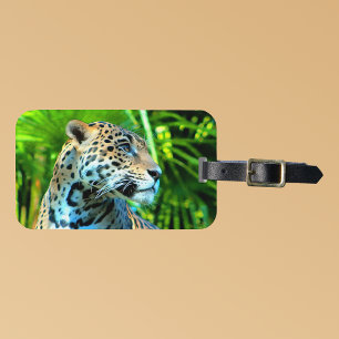 Etiqueta De Bagagem Marca de Bagagem Jaguar Maiestosa - Série Wildlif