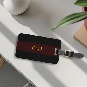 Etiqueta De Bagagem Marca de Bagagem Personalizada do Monograma de Blo