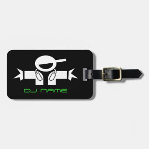 Etiqueta De Bagagem Marca de bagagem personalizada do nome DJ para o D