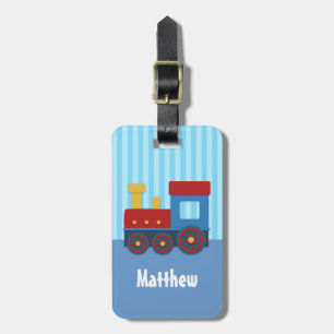Etiqueta De Bagagem Marca de bagagem personalizada para crianças trem 