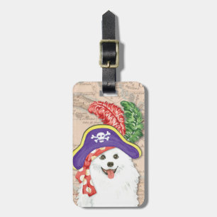Etiqueta De Bagagem Marca de Bagagem Pirata do Cão-esquimo Americano