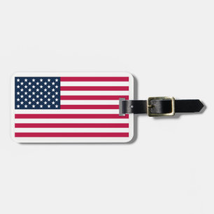 Etiqueta De Bagagem Marca de Bandeja de Bandeira Americana