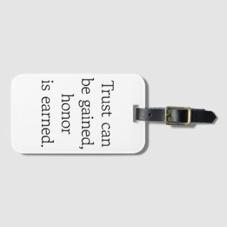 Etiqueta De Bagagem Marca de Confiança e Bagagem