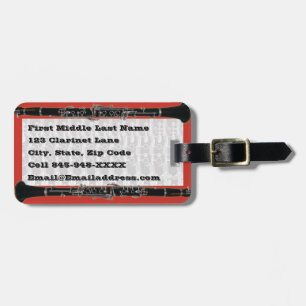 Etiqueta De Bagagem Marca de Maiúsculas Clarinet