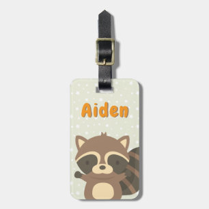Etiqueta De Bagagem Marca-pagamento Personalizado de Mapache Adulador