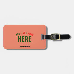 ETIQUETA DE BAGAGEM MARCA VERIFICADA DA LARANJA DE CORAL PERSONALIZADA