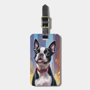 Etiqueta De Bagagem Marcas de Bagagem Boston Terrier