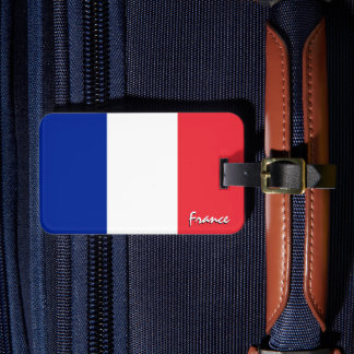 Etiqueta De Bagagem Marcas de Bagagem da França, Bandeira francesa pat