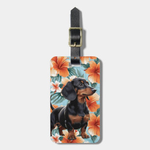 Etiqueta De Bagagem Marcas de Bagagem Dachshund