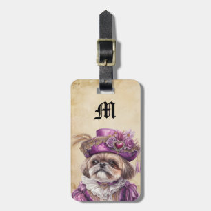 Etiqueta De Bagagem Marcas de Bagagem de Cachorro Shih Tzu Vitoriano