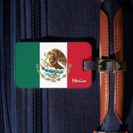 Etiqueta De Bagagem Marcas de Bagagem do México, Bandeira Mexicana Pat