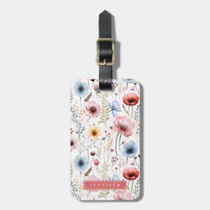 Etiqueta De Bagagem Marcas de Bagagem Flor Selvagem