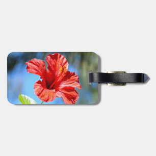 Etiqueta De Bagagem Marcas de Bagagem Hibisco Vermelho