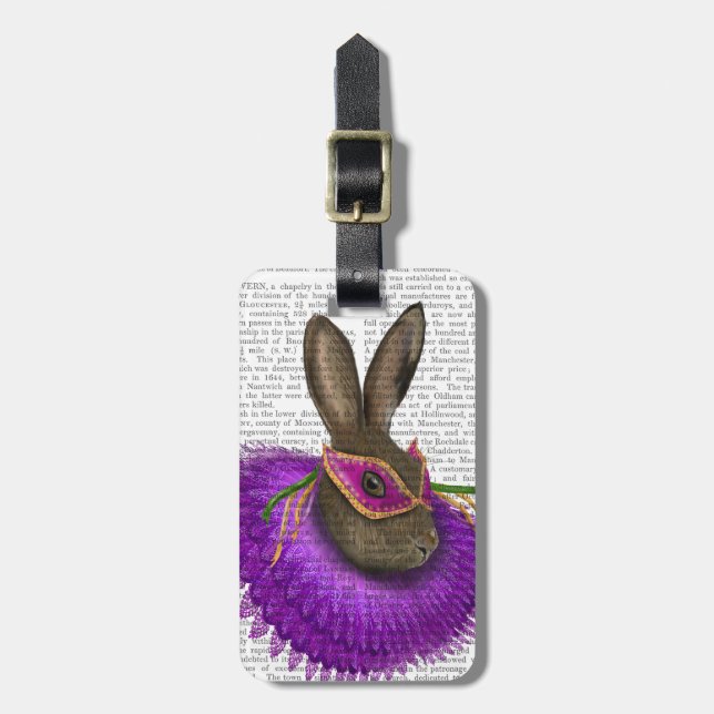 Etiqueta De Bagagem Mardi Gras Hare 2 (Frente Vertical)