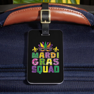 Etiqueta De Bagagem Mardi Gras Party Engraçado Carnaval