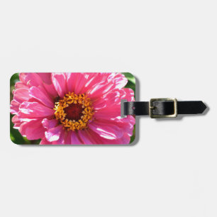 Etiqueta De Bagagem Margarida de mãe floral rosa elegante