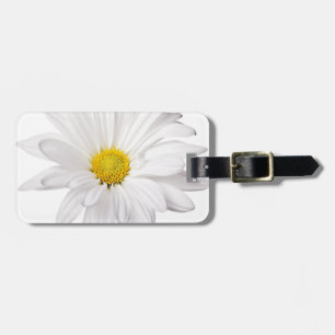 Etiqueta De Bagagem Margaridas personalizadas fundo da flor da