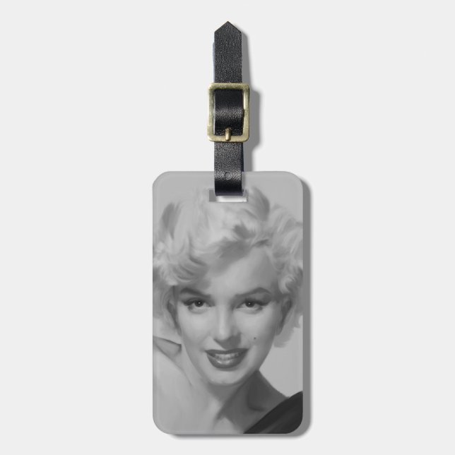 Etiqueta De Bagagem Marilyn, o Olhar (Frente Vertical)