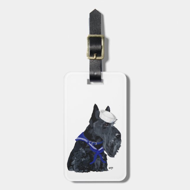 Etiqueta De Bagagem Marinheiro Scottie (Frente Vertical)