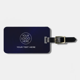 Etiqueta De Bagagem Marinho de logotipo personalizado azul