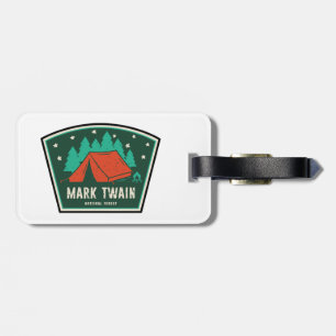 Etiqueta De Bagagem Mark Twain National Forest Camping