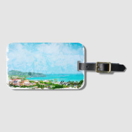 Etiqueta De Bagagem Martinique Caribe Ilha Tropical