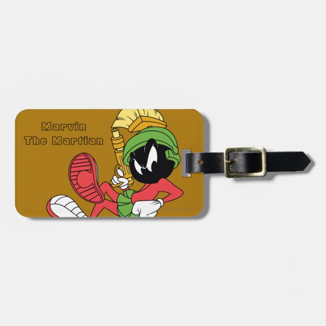 Etiqueta De Bagagem MARVIN, MARTIAN™ REFINANDO COM Laser (Frente Horizontal)