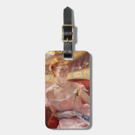 Etiqueta De Bagagem Mary Cassatt - Mulher com Colar de Pérolas num cam