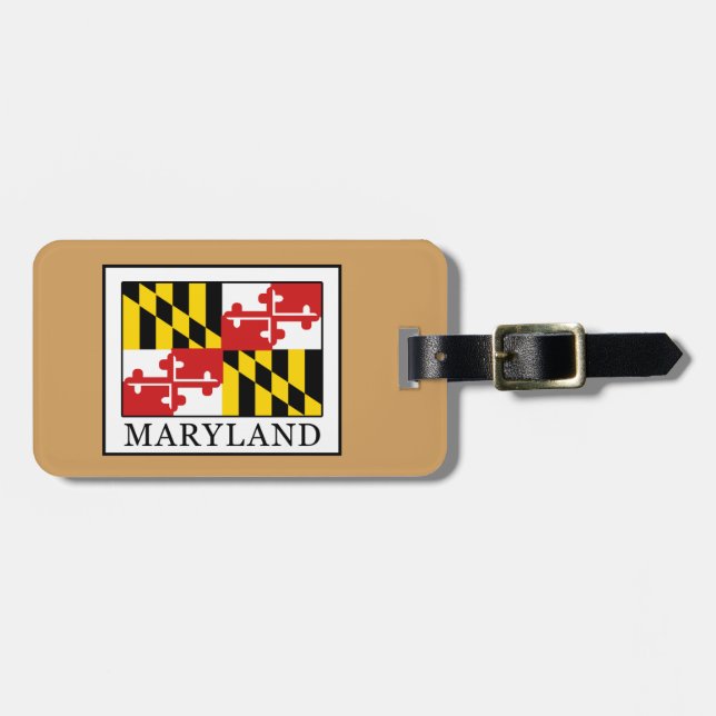 Etiqueta De Bagagem Maryland (Frente Horizontal)