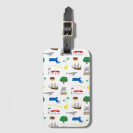 Etiqueta De Bagagem Massachusetts