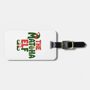Etiqueta De Bagagem Matcha Elf Engraçado Natal Matcha Bebe