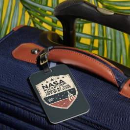 Etiqueta De Bagagem Mato de foguete da NASA testado por tempo comprova