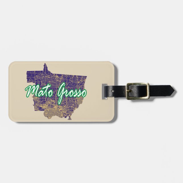 Etiqueta De Bagagem Mato Grosso (Frente Horizontal)
