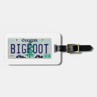 Etiqueta De Bagagem Matrícula de Oregon Bigfoot