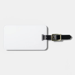 Etiqueta De Bagagem Matriz Floral Abstrata (Preto) Arte Refinada