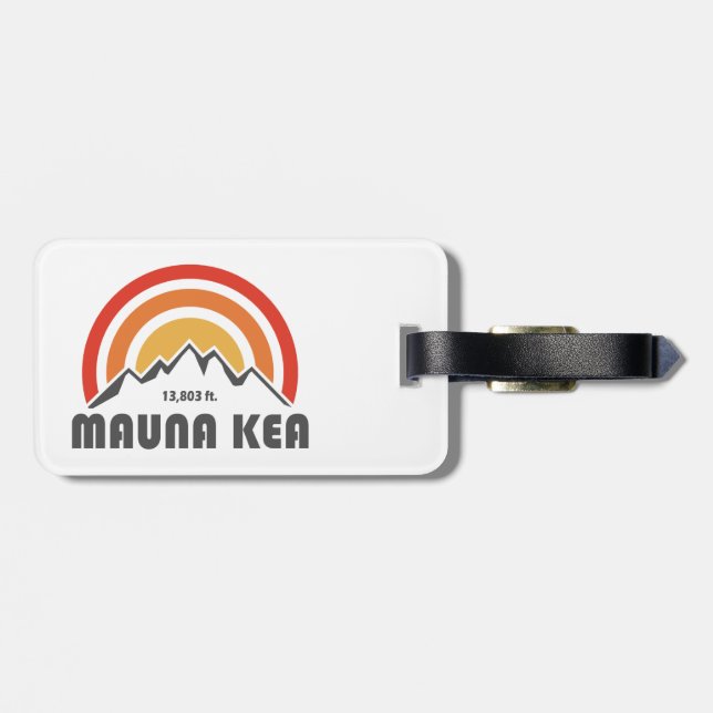 Etiqueta De Bagagem Mauna Kea (Traseira Horizontal)