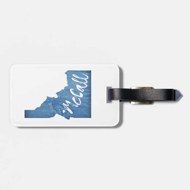 Etiqueta De Bagagem McCall Idaho Wood Grain (Traseira Horizontal)