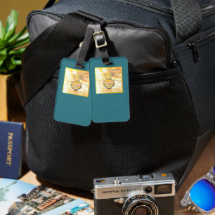 Etiqueta De Bagagem Medalhão de Estilo Italiano Vintage