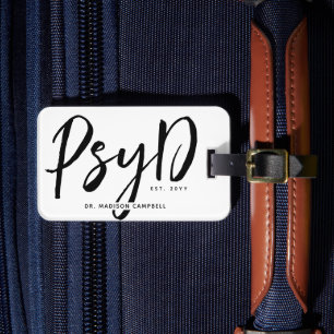 Etiqueta De Bagagem Médico de PsyD Personalizado