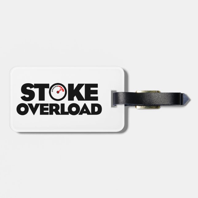 Etiqueta De Bagagem Medidor de Sobrecarga de Stoke (Traseira Horizontal)