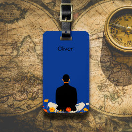 Etiqueta De Bagagem Meditation in Nature