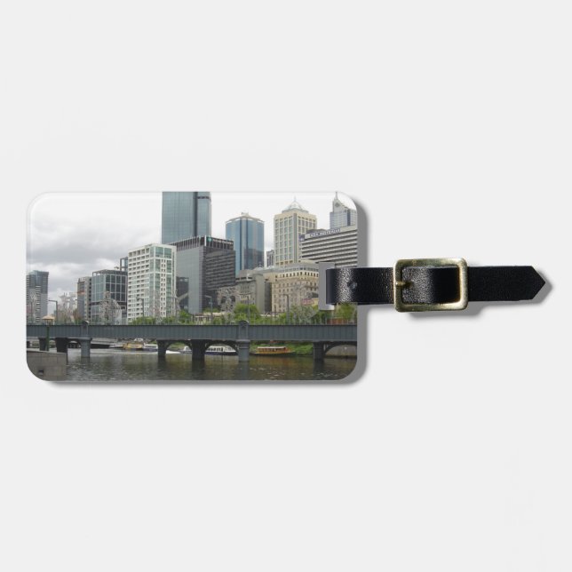 Etiqueta De Bagagem Melbourne Austrália (Frente Horizontal)