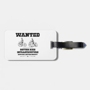 Etiqueta De Bagagem Melhor infraestrutura de bicicleta