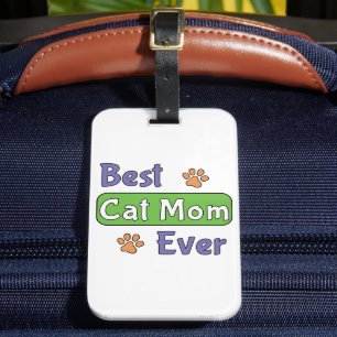 Etiqueta De Bagagem Melhor Mãe de Gato de Todos os Tempos
